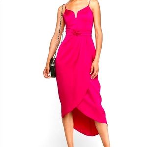 Hot Pink High Lo Express Dress
